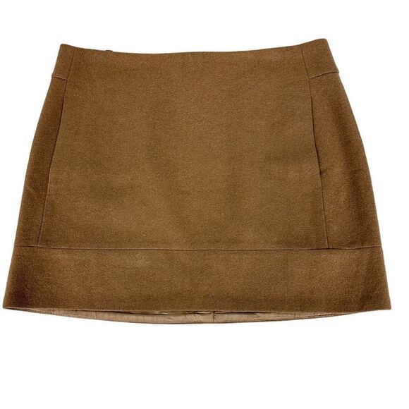 J. Crew Women's Wool Mini Skirt Size 8 Camel - Picture 1 of 7